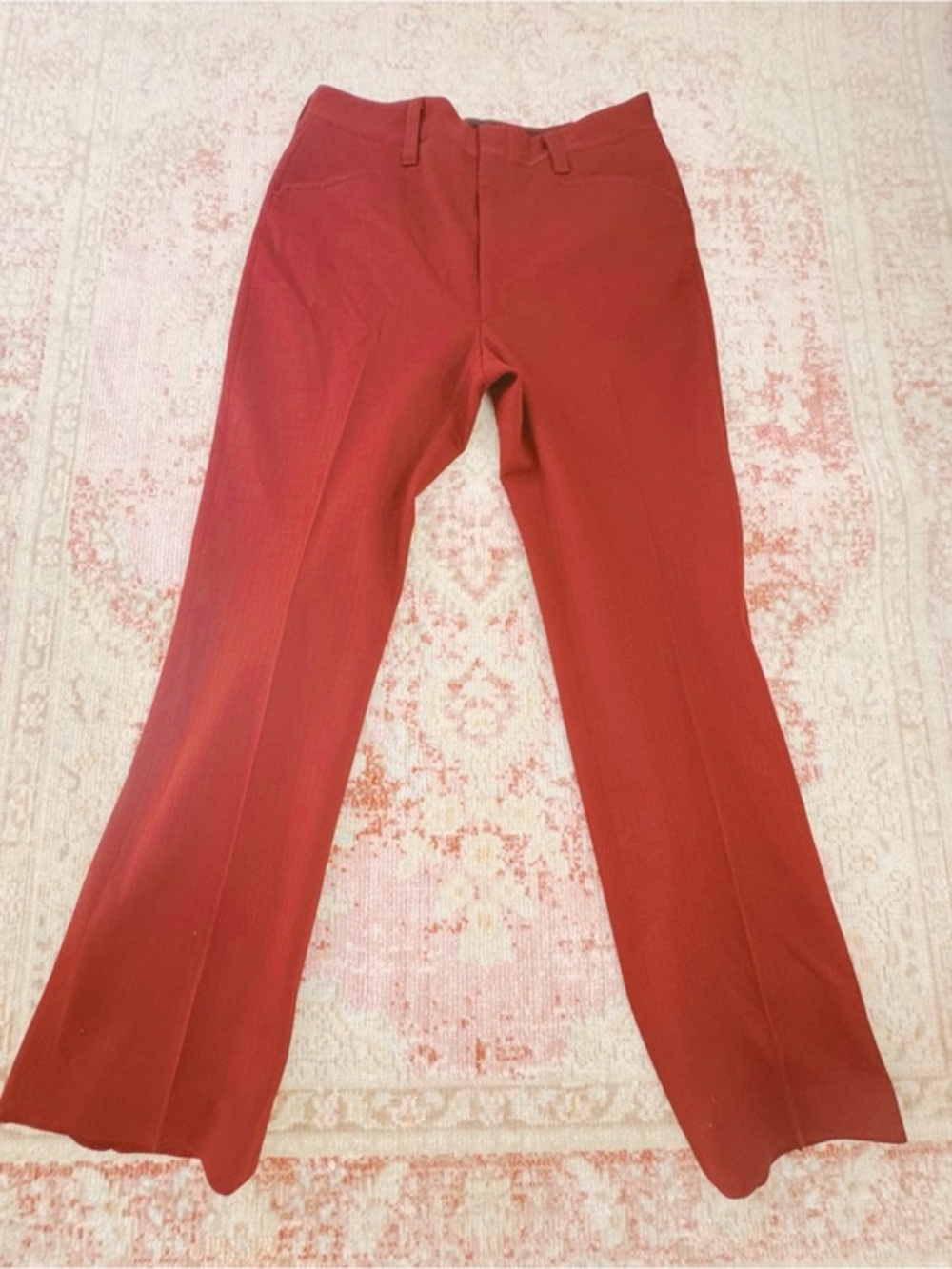 Haggar, Men's Vintage Red Straight-Leg Dress Pants